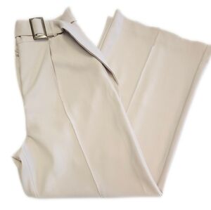Crescent Wide Leg High Waist Cream/Tan Dress Pants Trousers M